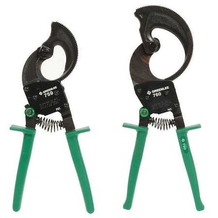 Greenlee 13-3/4" Ratchet Action Cable Cutter, Center Cut 760
