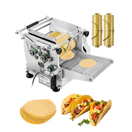 Vevor Electric Tortilla Maker Automatic Corn Tortilla Making Machine (4 in+ 6 in) YF-YM08