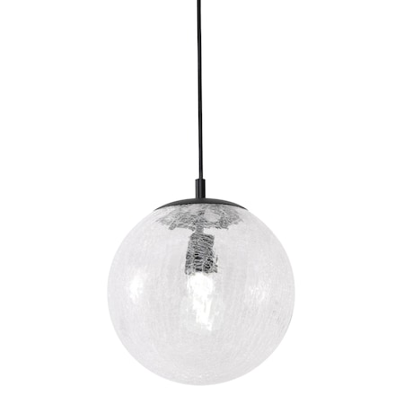 Afx Palla 9in. Medium Base Pendant, 120V, Black PLAP09MBBK