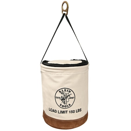 Klein Tools Bucket Bag, Natural, No. 1 Canvas, 1 Pockets 5104CLR22