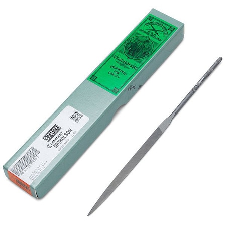 Nicholson 6-1/4" 6 Cut Half Round Needle File 37828