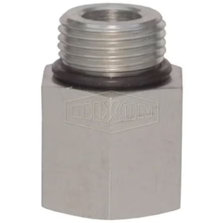 Dixon Pipe Adapter, 1-5/8-12 Nominal, Male O-Ring Boss x FNPT, Steel, Domestic 6405-20-20