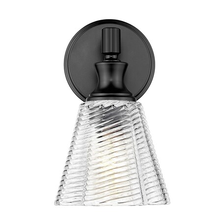 Z-Lite Auden Matte Black 1 Light Wall Sconce 7704-1S-MB