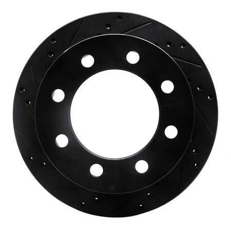 Dynamic Friction Co DFC Brake Rotor - Drilled and Slotted - Black 633-40093L