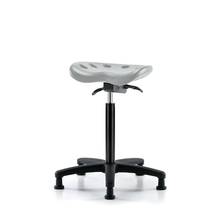 Blue Ridge Ergonomics Polyurethane Tractor Sit-Stand in Gray Polyurethane PTHBST-RG-NF-RG-GRY