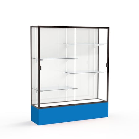 Ghent Spirit Floor Display Case 60x72x16, Plaque, Bronze 375PB-BZ-RY