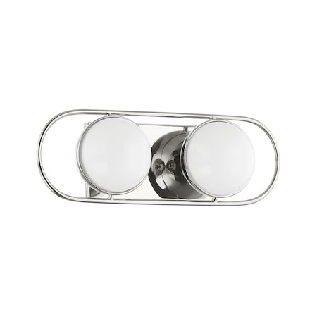 Mitzi Amy 2 Light Bath And Vanity 11.75 In. Polished Nickel H783302-PN