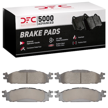 Dynamic Friction Co DFC 5000 Advanced Brake Pads - Ceramic 1552-1508-00
