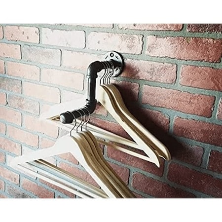 Ironwerks Designs 6" Black Pipe Clothes Rack IW-PWR-6inch