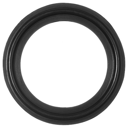 Zoro Select Sanitary Gasket, Black, 0.2 in Thickness ZUSA-SG-V-3