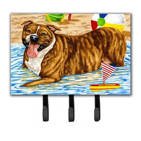 Carolines Treasures Beach Bum Staffie Leash or Key Holder AMB1338TH68
