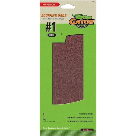 Gator Finishing Pad, 11 in L, 4-1/2 in W, 1000 Grit 7320