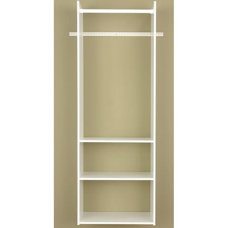 Easy Track Tower Closet, 58 in W, 72 in H, 3Shelf RV1472