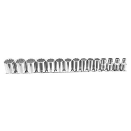 K-Tool International 3/8 in Drive Metric, 15 pcs KTI27501