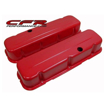 Cfr Performance CFR 1965-95 Chevy Big Block 396-427-454-502 Tall Steel Valve Covers - Orange CF55145