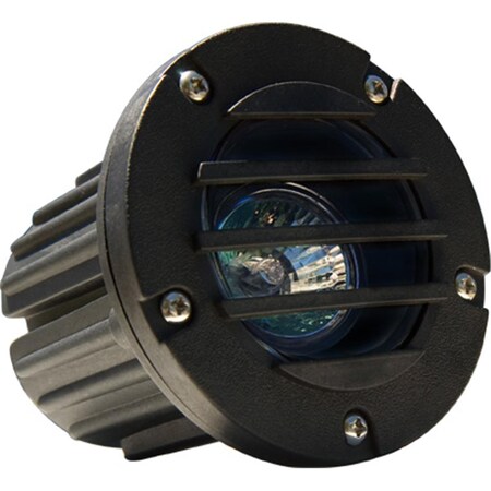 Intense 35W 12V Polybutylene Terephthalate Adjustable In-Ground Well Light with Grill, Black IN2936206