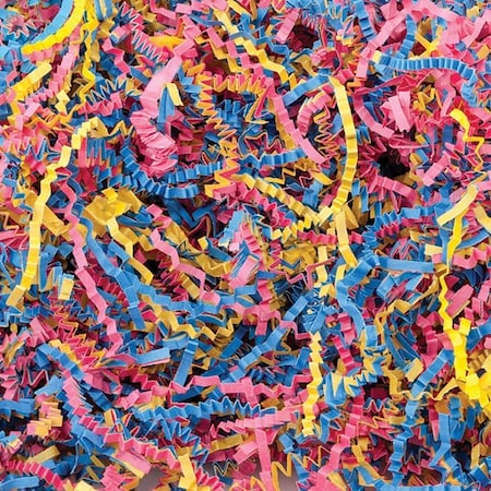 Nashville Wraps Fiesta Mix Crinkle Cut Shredded Paper, 10 lb Box ZF10FI