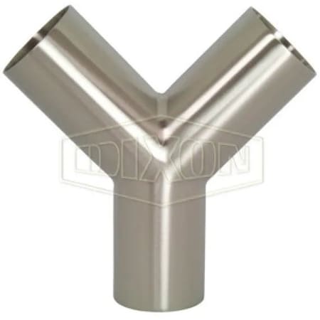 Dixon Weld True Wye, 4 in, 316L SS, Domestic B28W-R400P
