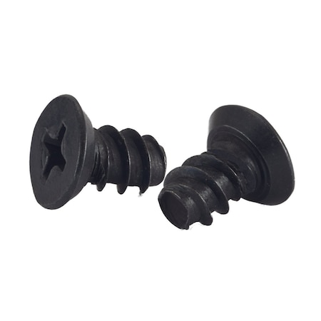 Newport Fasteners #10-14 x 3/8 in, Black Oxide Steel Flat Head Phillips Drive, 2000 PK 670011-2000
