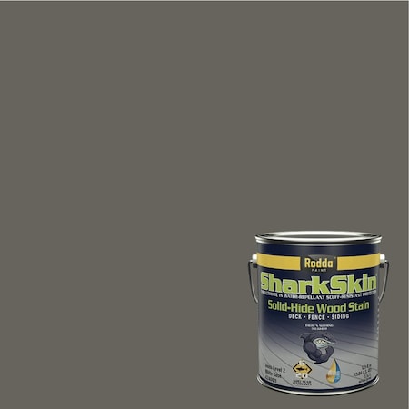 Rodda Paint SharkSkin Deck and Siding Solid Wood Stain, 1 Gallon, Forest Floor 4240031-EX146/Forest Floor