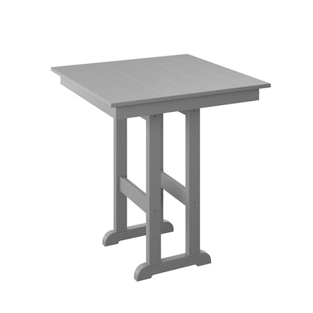 Polybird 33" SQUARE TABLE "COUNTER HEIGHT"     LIGHT GRAY POLYBIRD P18-C