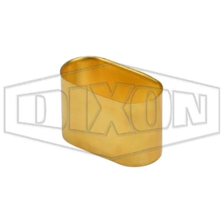 Dixon Oxy-Acetylene Ferrule, 0.535 x 1.071 in Nominal, 3/4 in L, Brass, Domestic BFO535