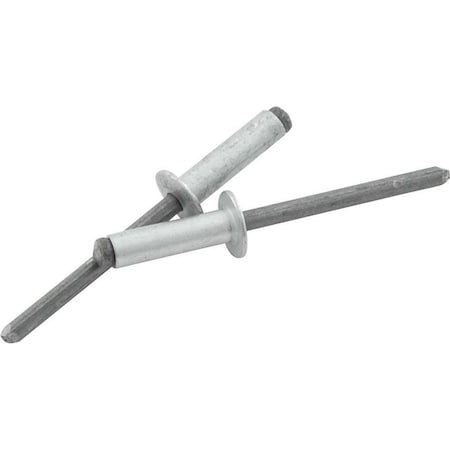 Allstar Performance 0.38-0.5 in. Grip Small Head Steel Mandrel Rivet, Silver, 250PK ALL18105
