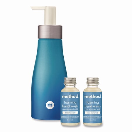 Method Refill + Reuse Foaming Hand Soap Refill Kit, Sea Minerals 356001