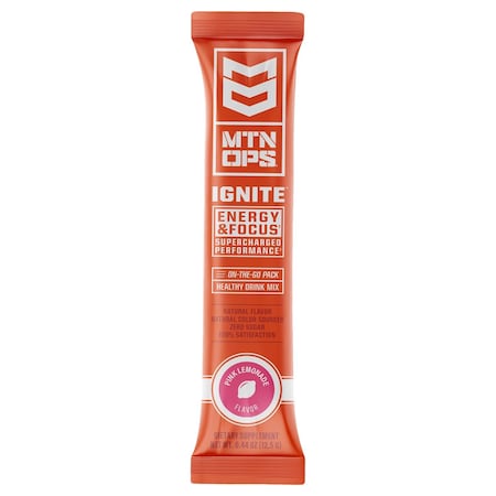 Mtn Ops Ignite Pink Lemonade Energy Drink Mix 1104400301