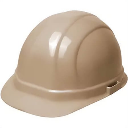 Erb Safety Cap Style Hard Hat, Beige, Medium, 9.3 in L x 9.3 in W x 6.87 in H, 6-Point Suspension WEL19144BE