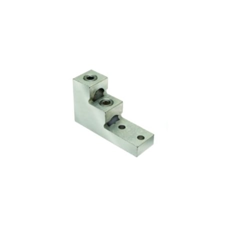 Burndy Aluminum Universal Terminal, 2-Hole, 2 Cable, #2 AWG, 3/8 in Stud, Al/Cu Rated K11A36U2
