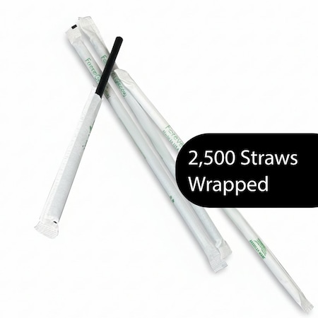 Beyondgreen Jumbo PHA Straws, 2500PK STR0775BLK-B