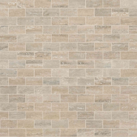 Msi Veneto Sand 12 In. X 12 In. X 10Mm Polished Porcelain Mesh-Mounted Mosaic Floor And Wall Tile, 8PK ZOR-PT-0496