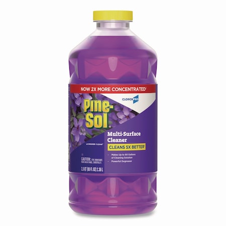 Pine-Sol Multi-Surface Cleaner, Bottle, 80 oz, Lavender Clean 60608EA