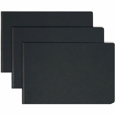 Smead Top Opening Pressboard Report Cover, Prong Fastener, 11 x 17, Black 81179