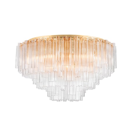Corbett Lighting Varenna 39 Light Semi Flush in Vintage Gold Leaf 502-48-VGL