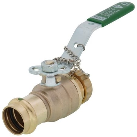 Viega 3/4 in ProPress x Hose Bronze Full Port Ball Valve w/ Lockable Metal Handle (Lead Free) 79876