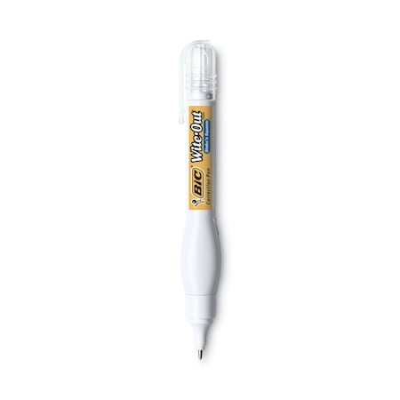 Bic Correction Pen, Stick, Extra Fine, White BICWOSQP11