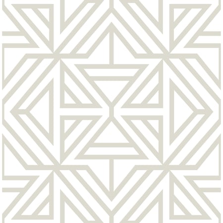 A-Street Prints Helios Bone Geometric Wallpaper 2902-25554