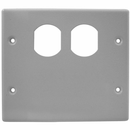 Hubbell Wiring Device-Kellems Plate, 4000 Series Raceway, Plates HBL4747BXGY