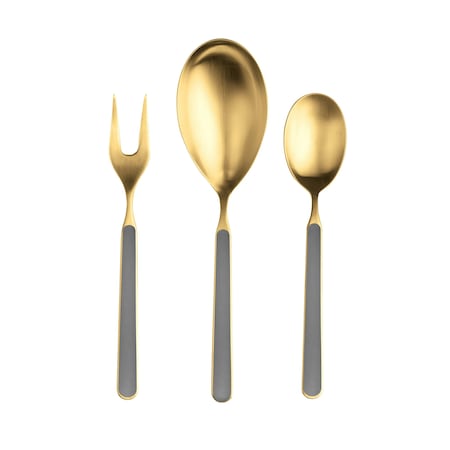 Mepra Fantasia Ice Gold Serving Set - 3 Pieces - Vicuna 10I622003OI