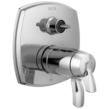 Delta Stryke 17 Thermostatic Integrated Diverter Trim with Six Function Diverter Less Diverter Handle T27T976-PR-LHP