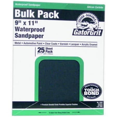 Ali Industries 3287 Sandpaper Sili Cab- 9 x 11 in. Pack Of 25, 25PK 8742884