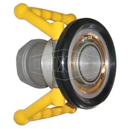 Dixon Mann-Tek by  Dry Disconnect Aviation Coupler, 2-1/2 in Nominal, Quick Disconnect Coupler x FNPT End DAC250AL