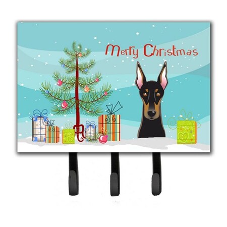 Carolines Treasures Christmas Tree and Doberman Leash or Key Holder BB1617TH68
