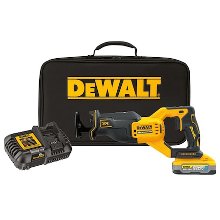 Dewalt Reciprocating Saw, 1 in L, 20 V DC DCS382H1