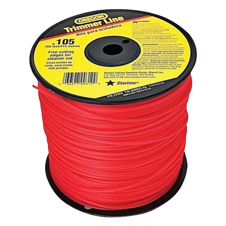 Oregon 37602 Trimmer Line, 0.105 in Dia, 705 ft L, Co-Polymer 619777