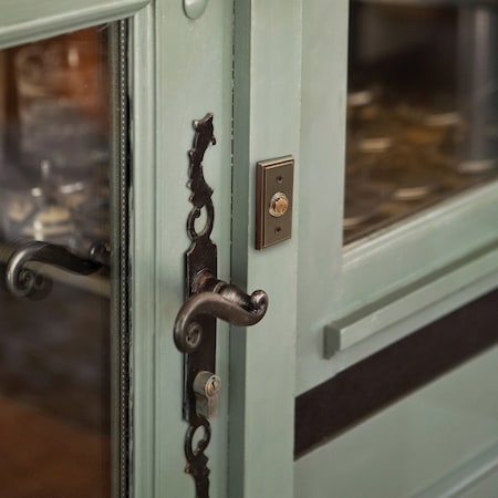 Heath-Zenith Wired Oil Rubbed Bronze Metal Body LED Lighted Doorbell Push-Button 18000114