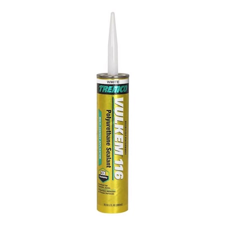 Vulkem 116 White Polyurethane Window and Door Caulk Sealant 10.1 fl. oz. 2674810330