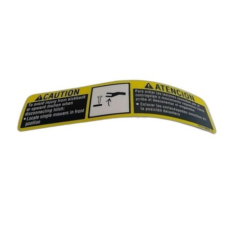 John Deere SAFETY SIGN, OEM TCU16930